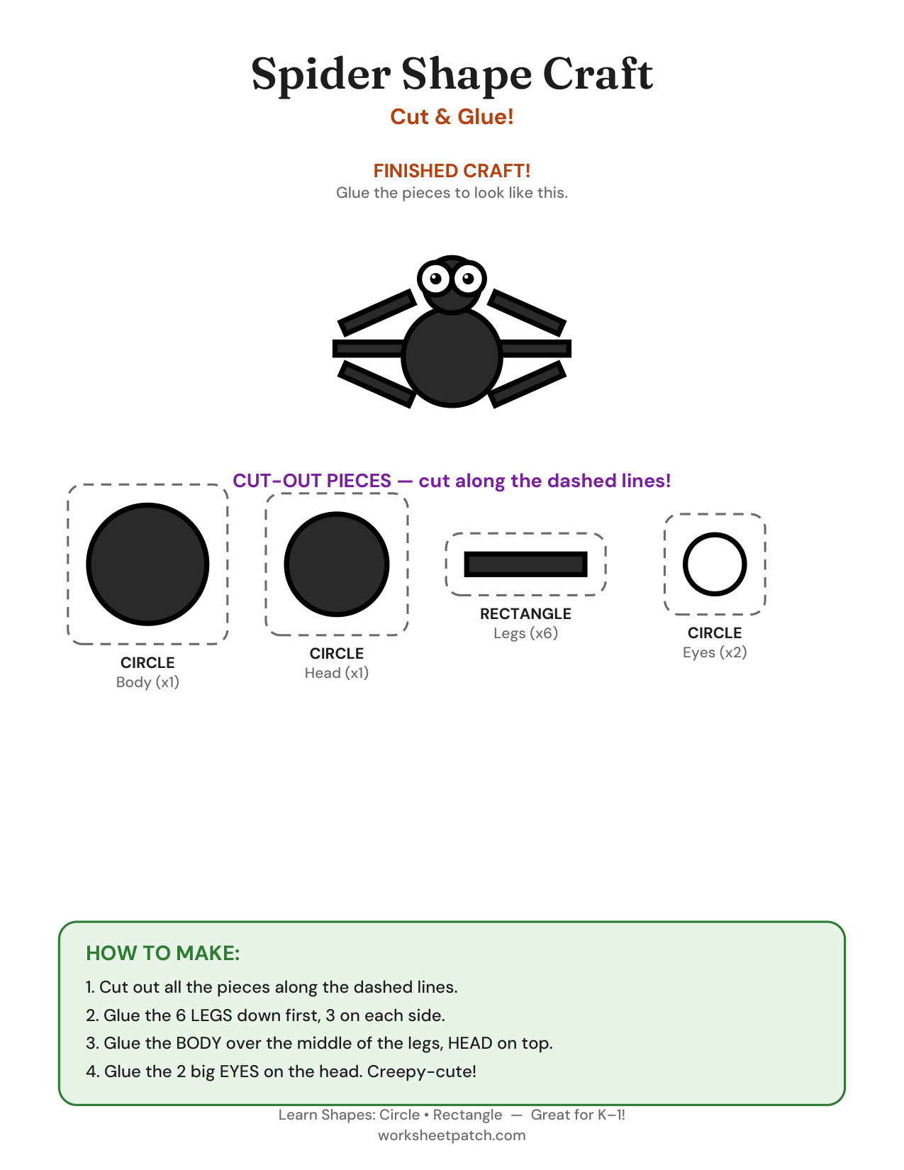 Spider shape craft