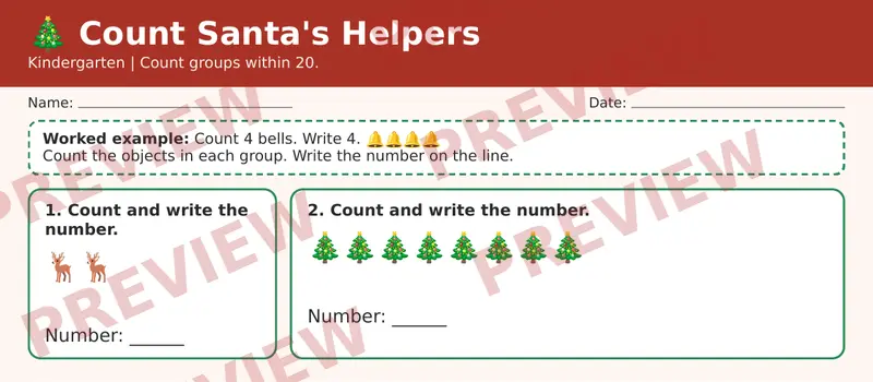 Page 1 preview of Christmas Classroom Pack