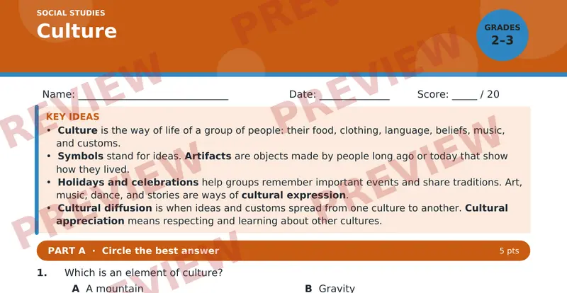 Page 1 preview of Culture