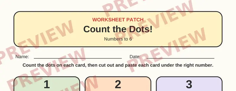 Partial preview of Numbers Cut and Paste