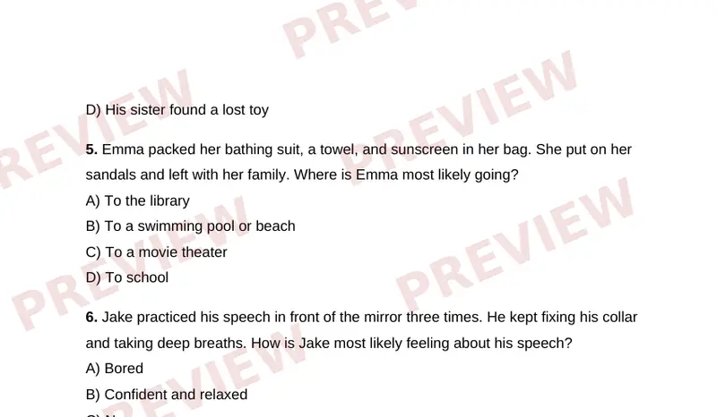 Page 2 partial preview of Making Inferences