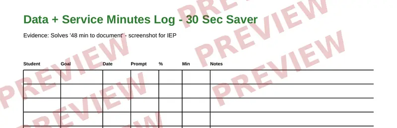 Partial preview of Fall Worksheets K-7 SPED Bundle | 9 Worksheets + Answer Keys | Para-Friendly