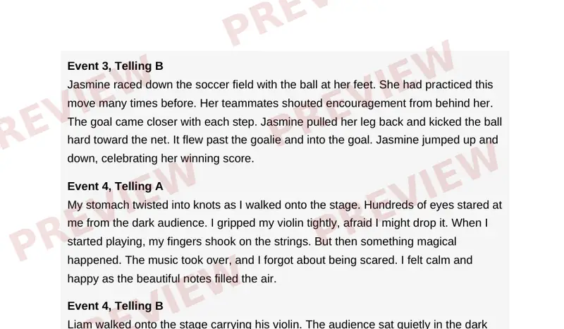 Page 2 partial preview of Two Ways to Tell It
