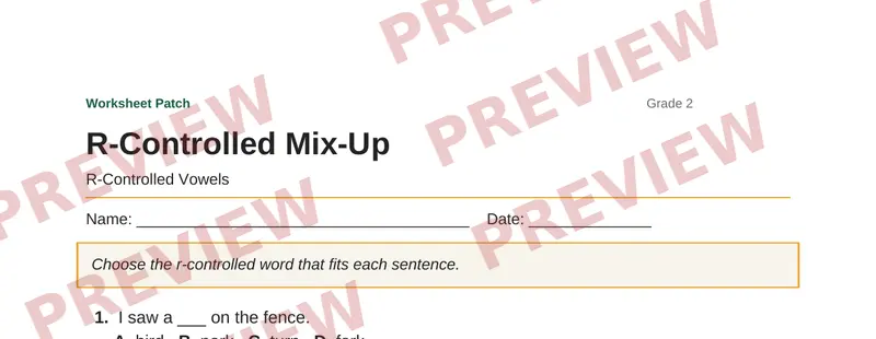 Partial preview of R-Controlled Mix-Up