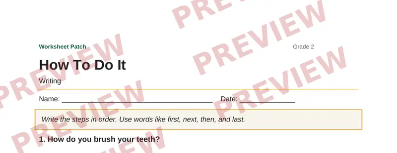 Partial preview of How To Do It