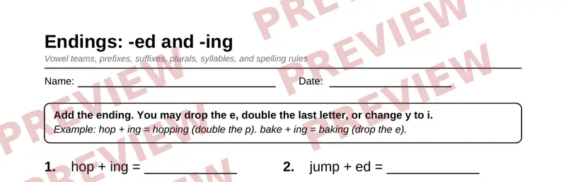 Partial preview of Grade 3 Word Study & Spelling Pack