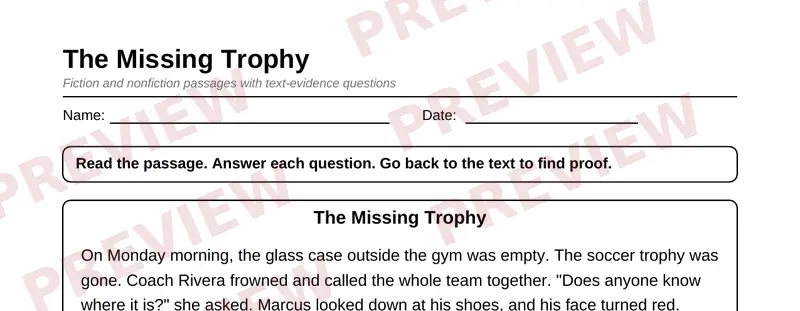 First page preview of Grade 6 Complete Pack — 10 Printable Packs (Save 46%)