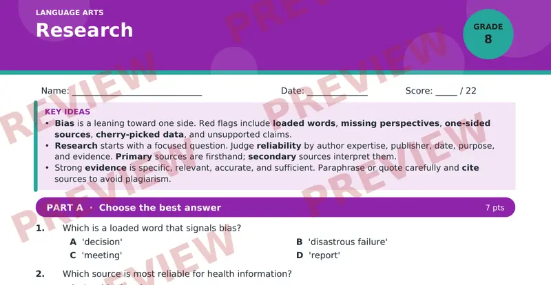 Page 1 preview of Research