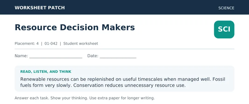 Page 1 preview of Resource Decision Makers
