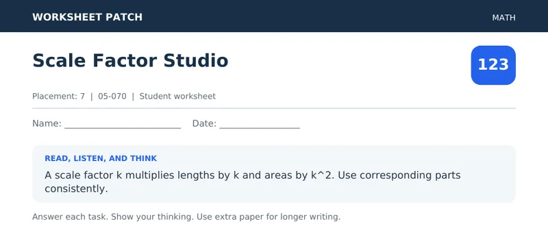 Page 1 preview of Scale Factor Studio
