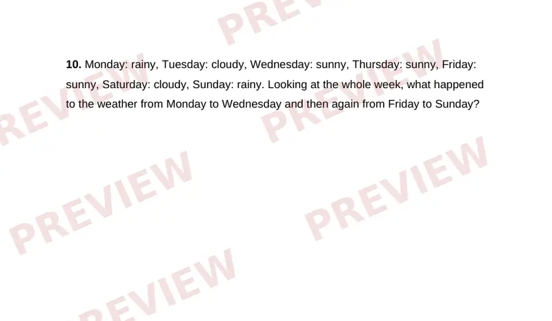 Page 2 partial preview of Weather Patterns