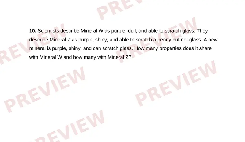 Page 2 partial preview of Mineral Properties