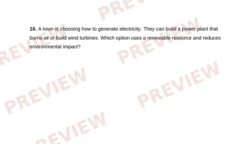 Page 2 partial preview of Natural Resources: Renewable or Nonrenewable?
