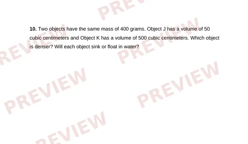 Page 2 partial preview of Measuring Matter