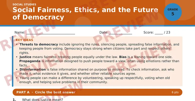 Page 1 preview of Social Fairness, Ethics, and the Future of Democracy