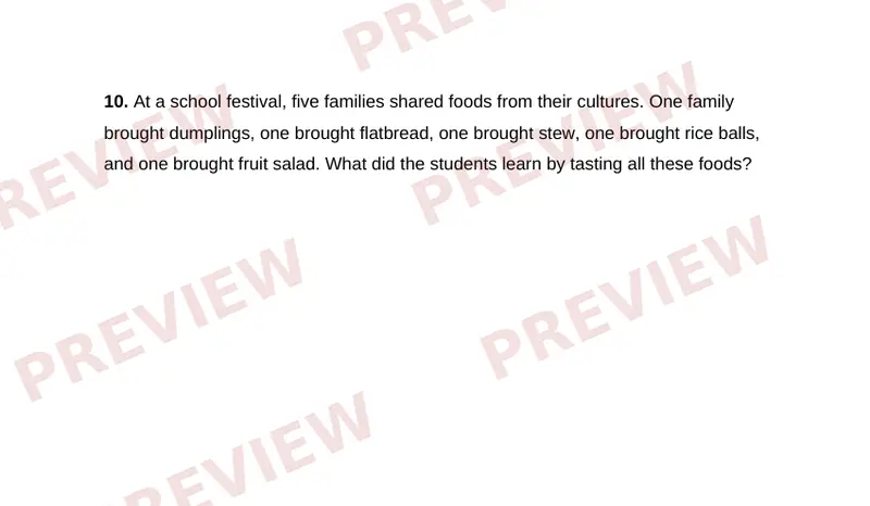Page 2 partial preview of Cultures and Traditions