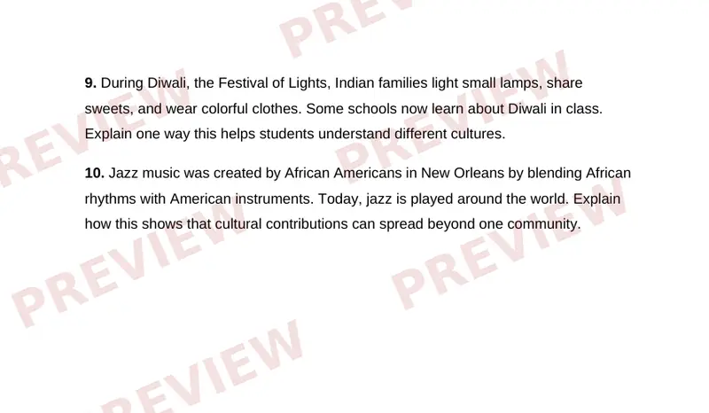 Page 2 partial preview of Cultures in American Life