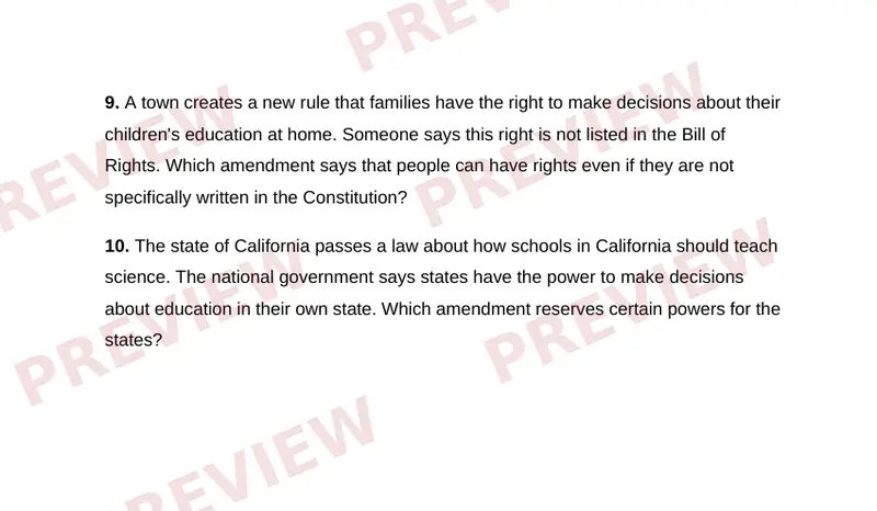 Page 2 partial preview of Understanding the Bill of Rights