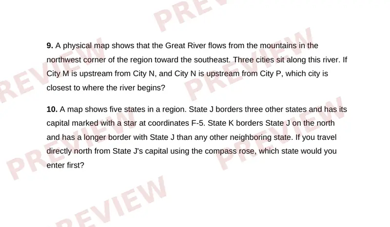 Page 2 partial preview of Reading U.S. Maps