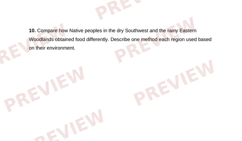 Page 2 partial preview of Native American Regions and Cultures