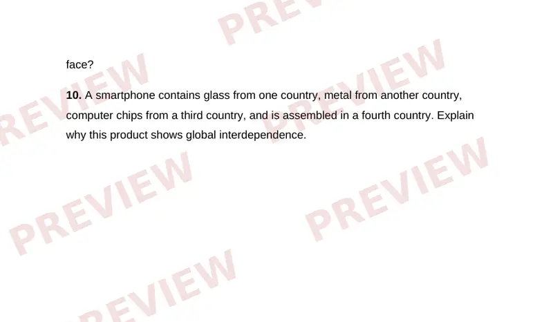 Page 2 partial preview of Trade and Interdependence