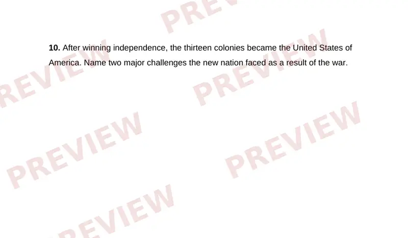 Page 2 partial preview of The American Revolution
