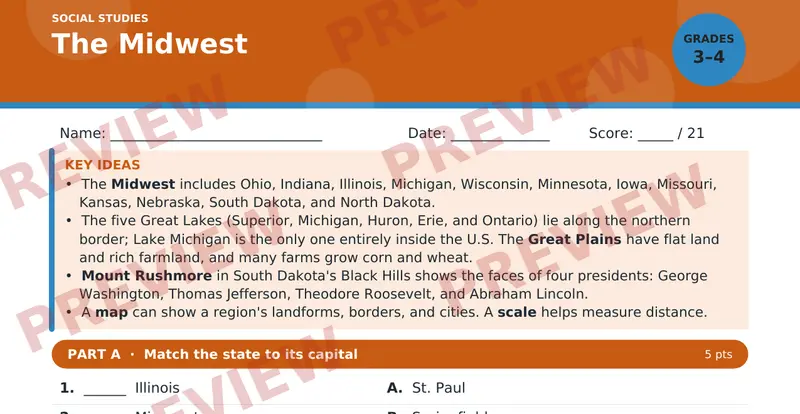 Page 1 preview of The Midwest